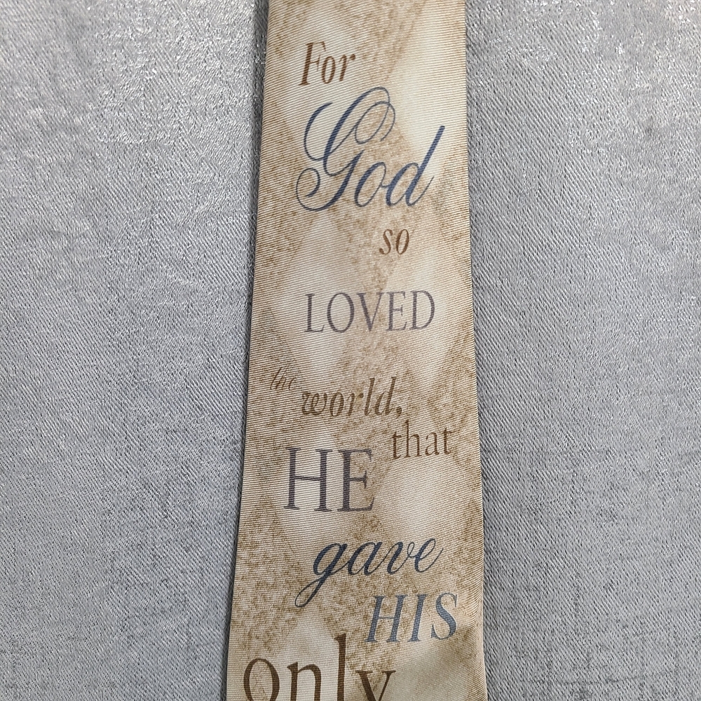 Inspirational Beige Blue‎ Tie